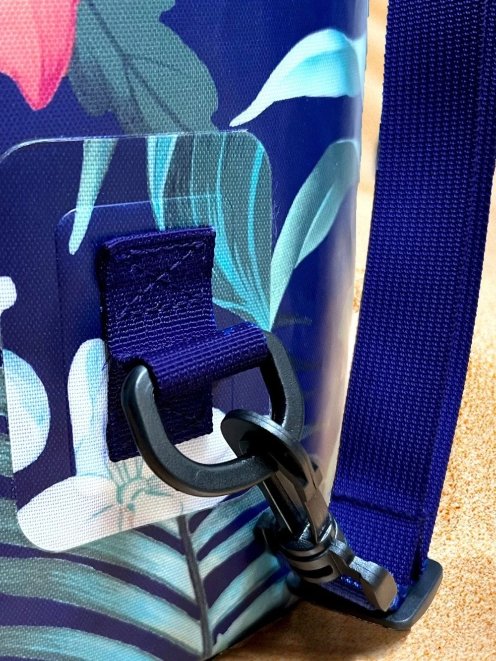Tommy Bahama Navy Floral Waterproof Dry Bag